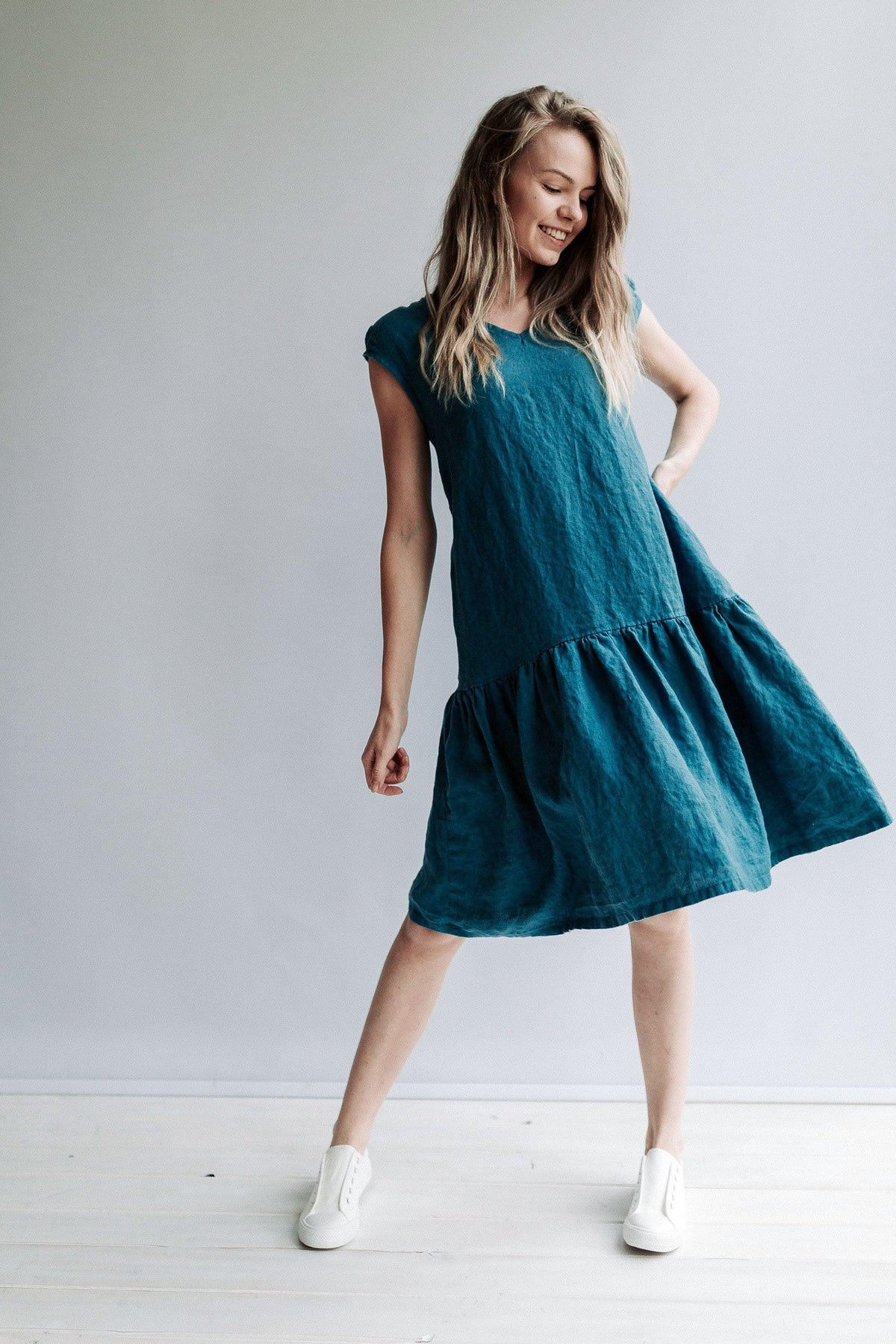 a line dress for woman